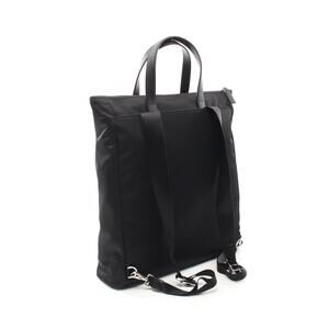 Prada Saffiano Leather Nylon Backpack Black TESSUTO
